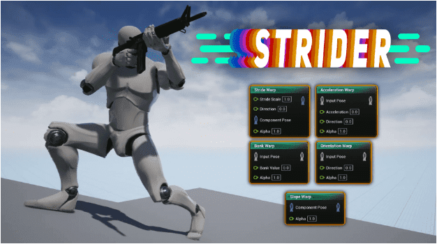 [unrealengine] Unreal Engine – Strider – Деформация анимации v1.10 (5.0) (2023)